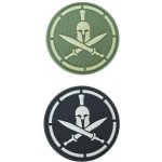 ARMED PATCHES PVC nášivka Spartan helmet, černá – Zboží Dáma