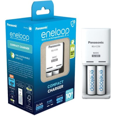 Panasonic Eneloop Compact Charg. BW-CC50 + 2x AA K-KJ50MCD20E – Sleviste.cz