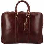 Stylová luxusní kožená pracovní taška Kade tmavě hnědá – Hledejceny.cz