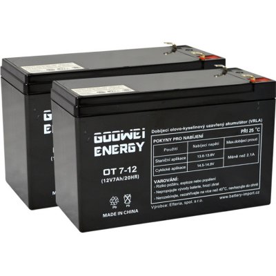 GOOWEI ENERGY 12V 7Ah OT7-12 F2 – Zboží Mobilmania