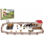 Teddies Ohrada pro koně + ošetřovatelé + kůň 2ks – Hledejceny.cz