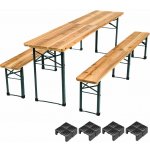 TecTake 402189 Zahradní pivní set dřevěný skládací dřevo – Zboží Dáma