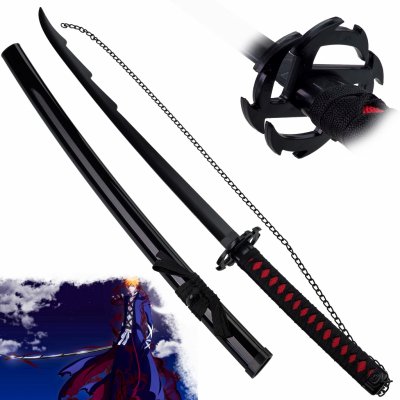Chladné Zbraně Dřevěná katana Kurosaki Ichiga "WOOD TENSA ZANGETSU" - Bleach – Zboží Dáma
