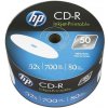 8 cm DVD médium HP CD-R 700MB 52x, printable, spindle, 50ks (69301)