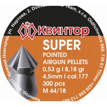 Diabolky Kvintor Super Pointed 4,5 mm 300 ks
