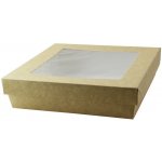 gastro obaly s.r.o. Krabice papírová s víkem s průhledem 19x19x4cm – Zboží Mobilmania