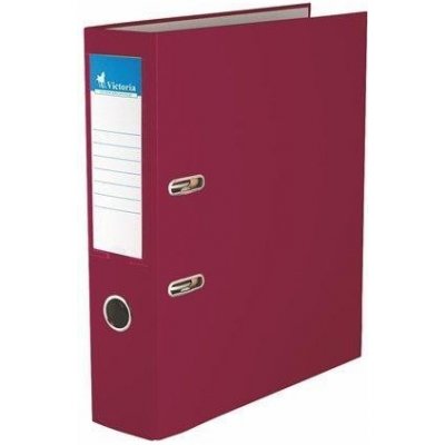 Victoria pákový pořadač Basic A4 7,5 cm karton bordó – Zboží Živě