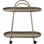 House Nordic Barový vozík 2 police kov, hnědá, 60x64 cm, Empoli – Zboží Dáma