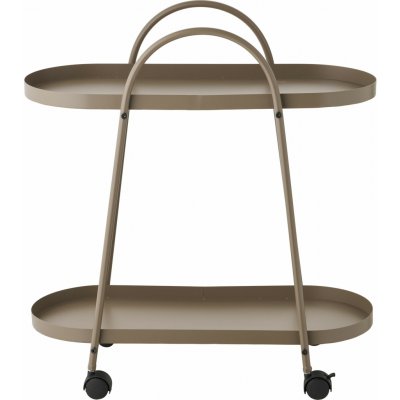 House Nordic Barový vozík 2 police kov, hnědá, 60x64 cm, Empoli – Zboží Dáma