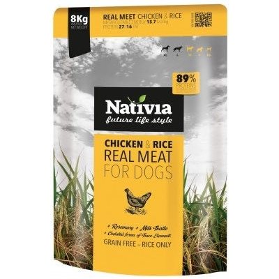 Nativia Real Meat - Chicken & Rice 8 kg