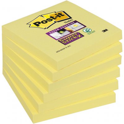 Samolepicí bločky Post-it silně lepicí - 76 x 76 mm / 90 lístků / žlutá – Hledejceny.cz