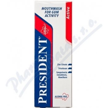 PresiDent Ústní voda Active astringentní antibakteriální 250 ml