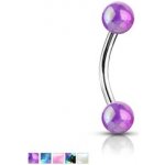 Piercingate piercing do obočí POB00205 bílá – Sleviste.cz