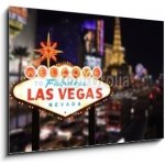 Skleněný obraz 1D - 100 x 70 cm - Welcome to Las Vegas Nevada Vítejte v Las Vegas Nevada – Zboží Mobilmania