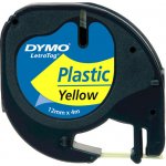 Dymo S0721620, černý tisk/žlutý podklad, 4m, 12mm – Hledejceny.cz