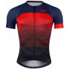Cyklistický dres Force Ascent krátký rukáv modro-červený dámský