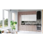 FRONTI Kuchyňská linka DAFNI 280cm Bílá/Kobe – Zboží Dáma