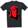 Pánské Tričko Tričko s potiskem Hellboy pánské tmavě šedá