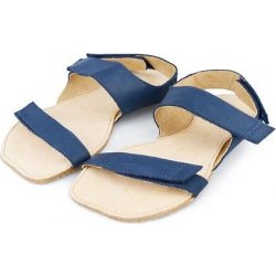 Vlnka Barefootové kožené sandály Ota tmavě modré