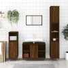 Koupelnový nábytek Nábytek XL Koupelnová skříňka hnědý dub 80 x 33 x 60 cm kompozitní dřevo