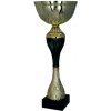 Pohár a trofej Kovový pohár Zlato-černý 32 cm 12 cm