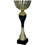 Kovový pohár Zlato-černý 32 cm 12 cm – Zboží Mobilmania
