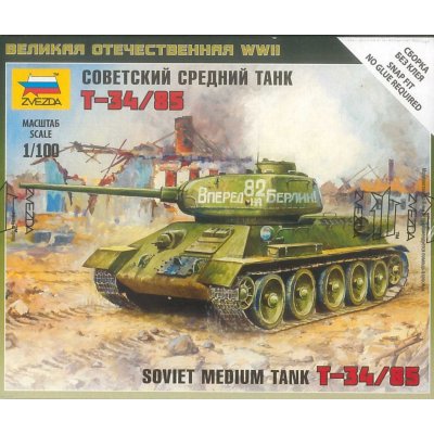 Wargames WWII tank 6160 Soviet Medium Tank T 34 85 1:100