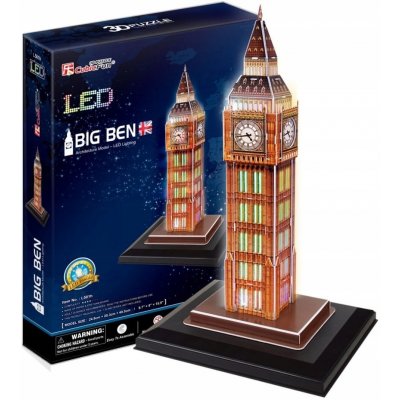 HM Studio 3D puzzle svítící Big Ben LED 28 ks – Zboží Mobilmania