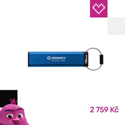 Kingston IronKey Keypad 200 16GB IKKP200/16GB – Zboží Mobilmania