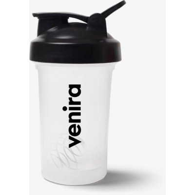 VENIRA shaker PRO s poutkem, černo-bílý, 400 ml – Hledejceny.cz