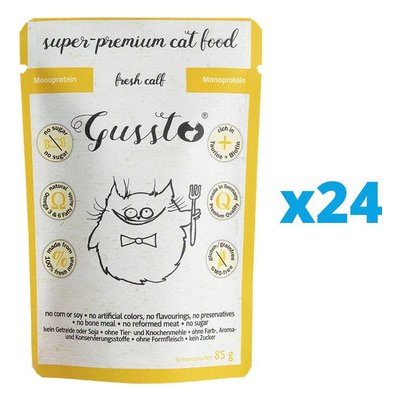 Gussto Cat Fresh Calf 24 x 85 g