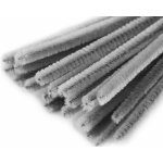 Chlupaté modelovací drátky 5 ks - průměr 6 mm, 30 cm, šedé – Zboží Dáma