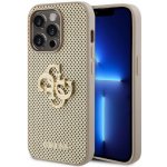 Guess PU Perforated 4G Glitter Metal Logo Apple iPhone 15 Pro Max zlaté – Hledejceny.cz