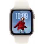 Apple Watch SE 3 (2025) 40mm Hvězdně bílý hliník s hvězdně bílým sportovním řemínkem S/M MEH34MP/A – Zboží Živě