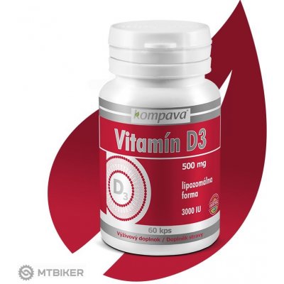 Kompava Vitamin D3 60 kapslí