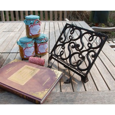 Stojan na kuchařku SECRETS DU POTAGER litinový, antik, 28 x 18 x 19 cm - dárkové balení (DOPRODEJ)|Esschert Design – Sleviste.cz