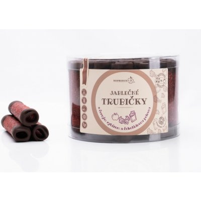 Bioprodukt JT Jablečné trubičky s čokoládovo rybízovou polevou dóza 540 g – Zbozi.Blesk.cz