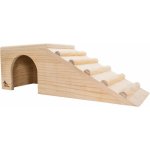 Pet Buddy PetBuddy domeček s rampou přírodní 42 x 15 x 14 cm borové dřevo – Zboží Mobilmania