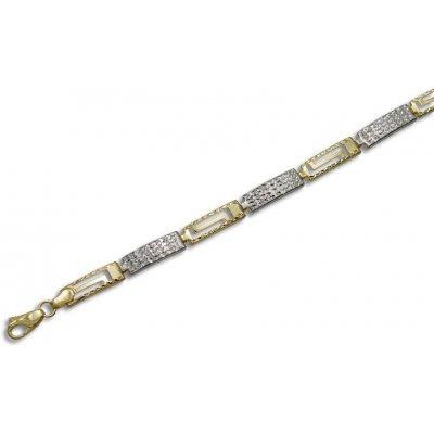 Gemmax Jewelry zlatý Greek Design řecký motiv s diamantovým brusem GLBCN186845