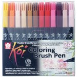 Sakura Koi Coloring Brush pen Štětcové pero Akvarel sada 24 ks – Zboží Dáma