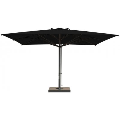 Slunečník SCOLARO Capri Dark 3 x 4 m černá S1N bez volánu – Hledejceny.cz