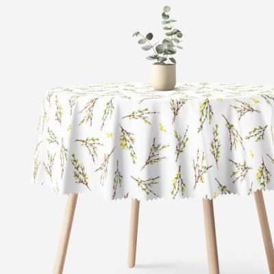 Goldea velikonoční kulatý teflonový ubrus kočičky Ø 100 cm – Hledejceny.cz