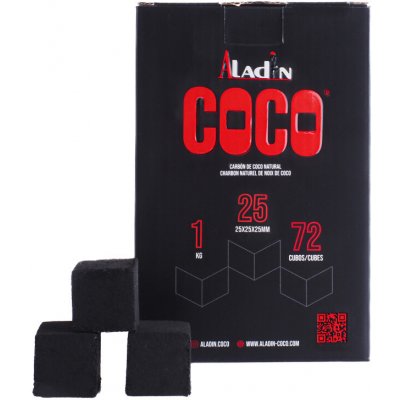 Aladin Uhlíky do vodní dýmky Coco 25 mm 1 kg – Zboží Dáma