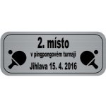 Štítek laserový L01 50 x 15 mm stříbro – HobbyKompas.cz