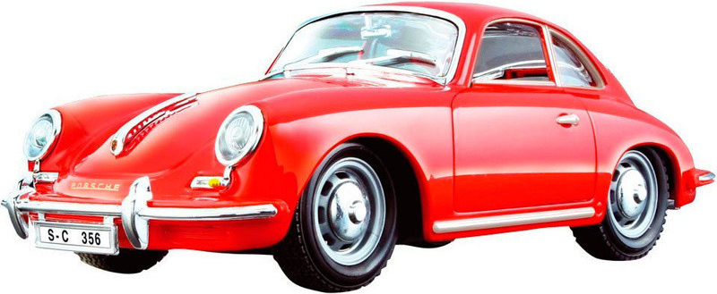 Bburago Porsche 356B Coupe 1961 červená 1:24