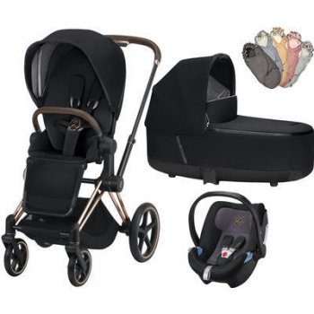 Cybex Set Priam Rosegold Seat Pack 2019 + Aton 5 premium black