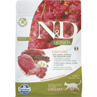 N&D GF Quinoa Cat Urinary Duck & Cranberry 0,3 kg – Sleviste.cz