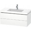 Koupelnový nábytek Duravit L-Cube - Skříňka s umyvadlem 500x1000x480 mm, 2 zásuvky, bílá mat LC6928O1818