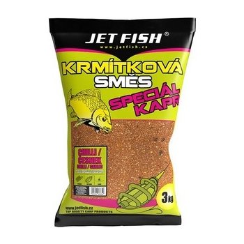 Jet Fish Krmítková směs Speciál Kapr 3kg Chilli/Česnek