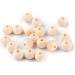 Stoklasa Dřevěné korálky nelakované Ø10 mm Balení: 20 g, Varianta: přírodní sv. přírodní sv. – Zboží Dáma